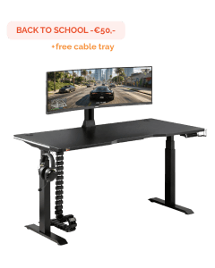 Pompeii – Ergonomisch game bureau – 140 x 70 cm tafelblad